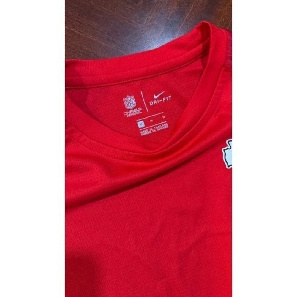 Nike Kansas City Chiefs NFL On Field Dri-FIT Long Sleeve Shirt Men's M Red